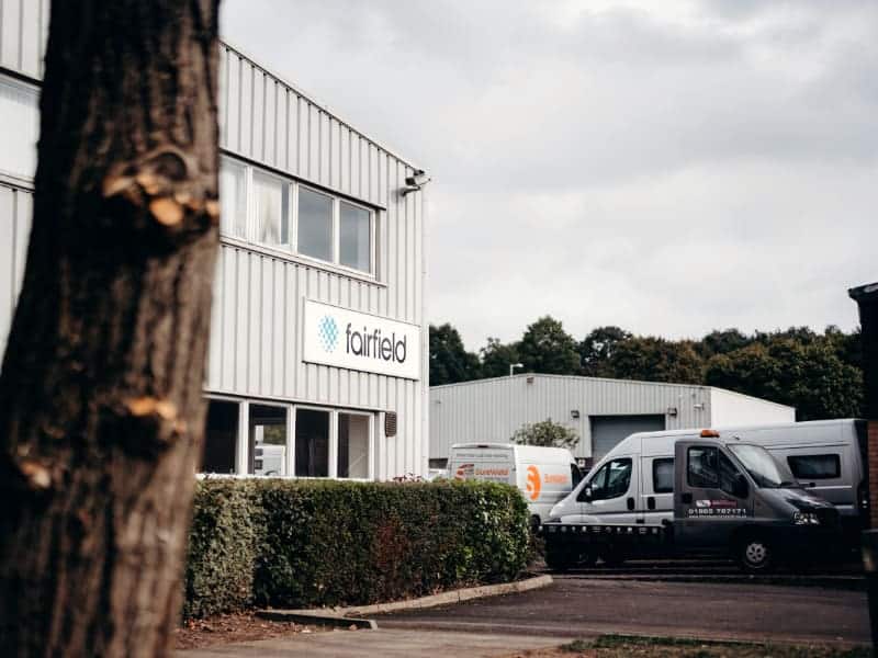 An photograph of the exterior of the Fairdfield office